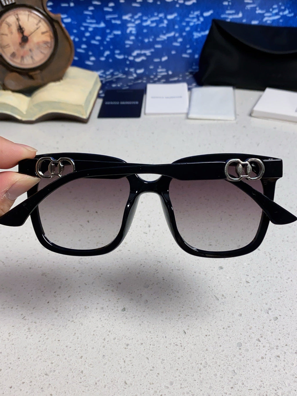 Gentle Monster ANGEL Oversized Gray Lens Sunglasses for Women - detail image 5