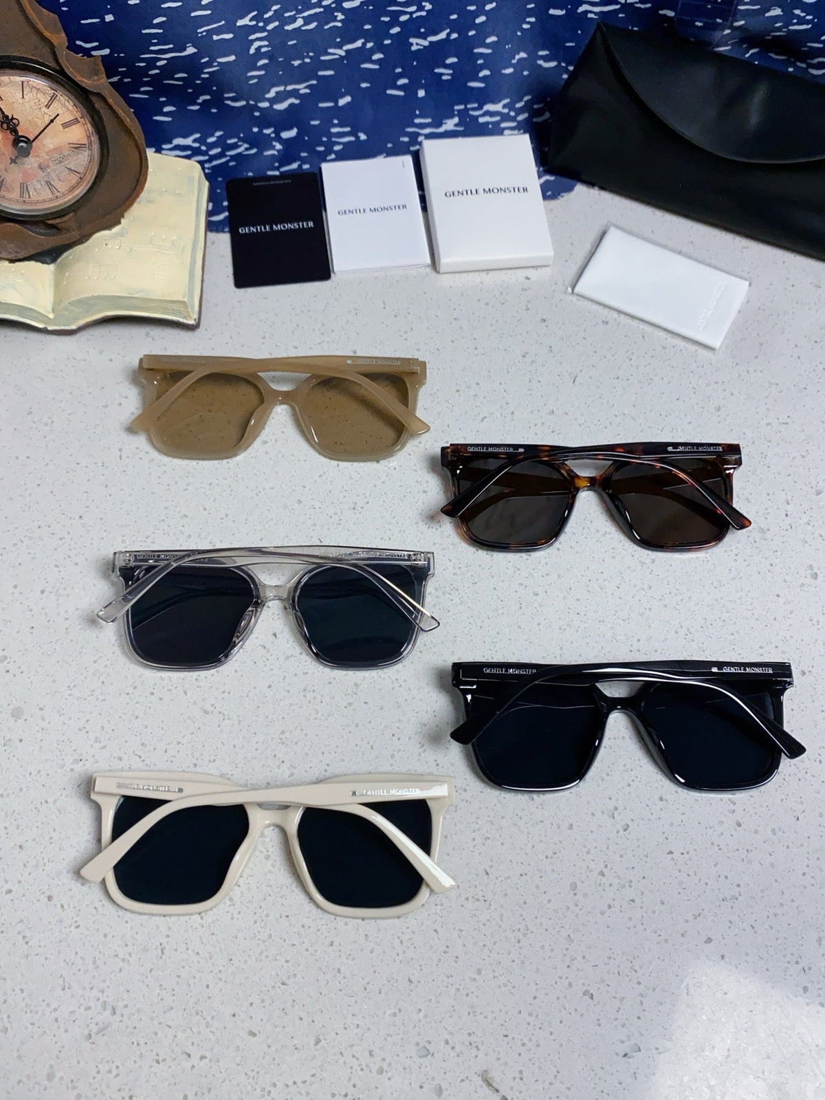 Gentle Monster SAL Acetate Square Blue Lens Sunglasses for Men & Wome - 432940 - detail image 11