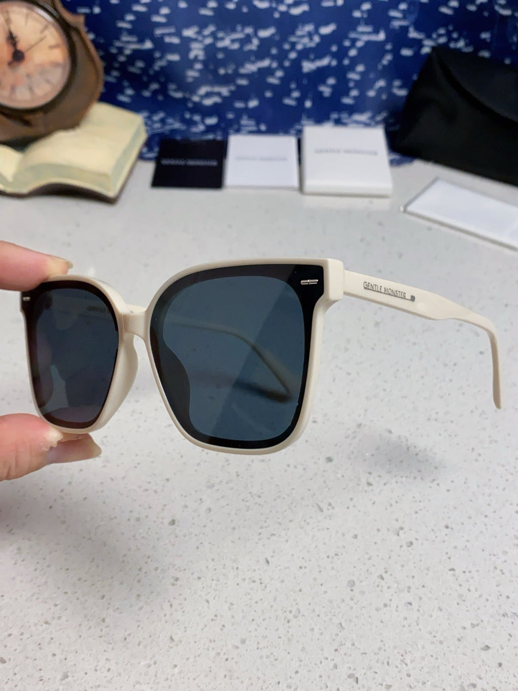 Gentle Monster SAL Acetate Square Blue Lens Sunglasses for Men & Wome - 432940 - detail image 6