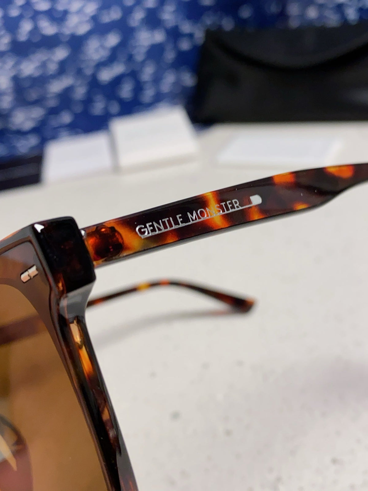 Gentle Monster SAL Acetate Square Black Lens Sunglasses for Men & Wom - 432941 - detail image 7