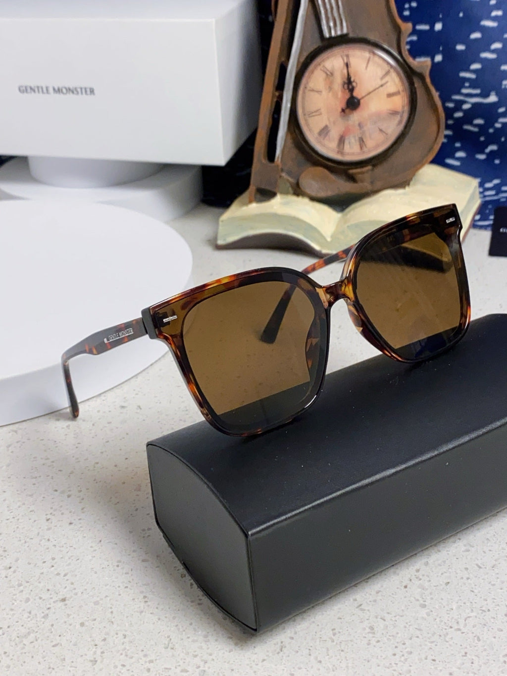 Gentle Monster SAL Acetate Square Black Lens Sunglasses for Men & Wom - 432941 - detail image 10