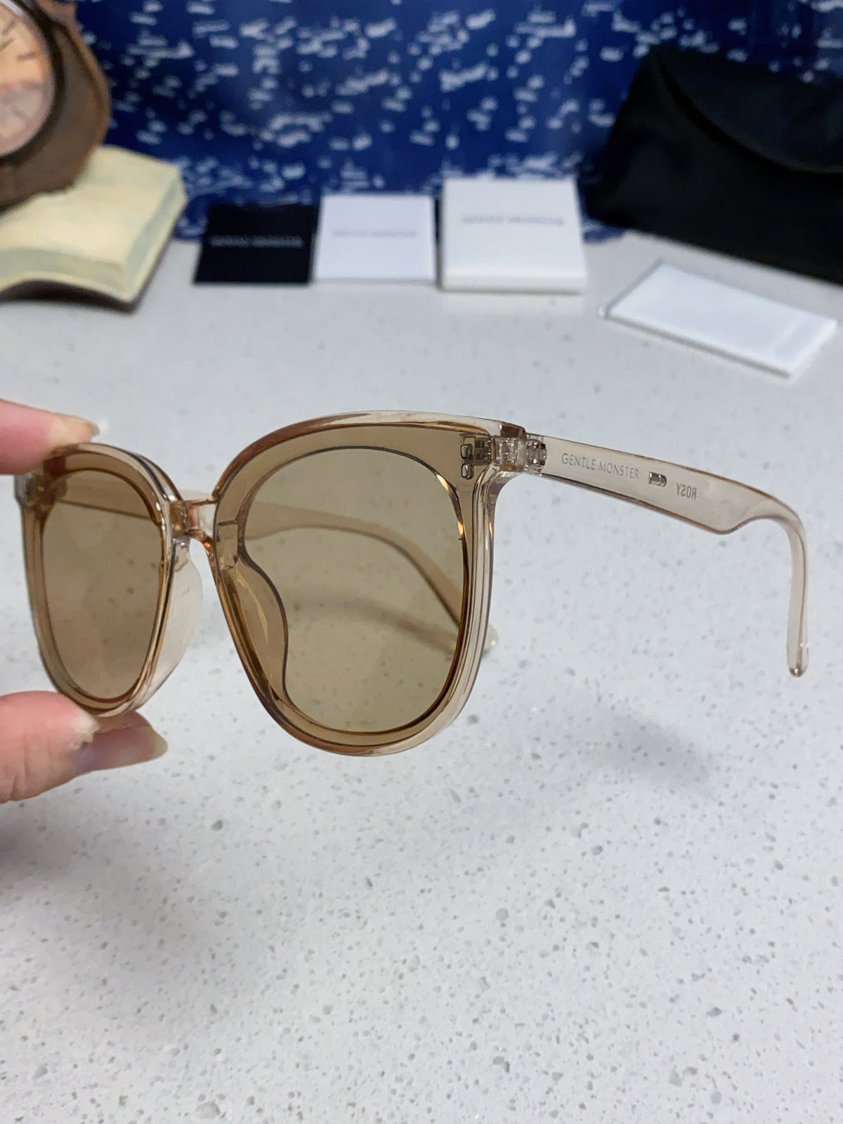 Gentle Monster ROSY Square Gray Lens Sunglasses for Men & Women - 998483 - detail image 6