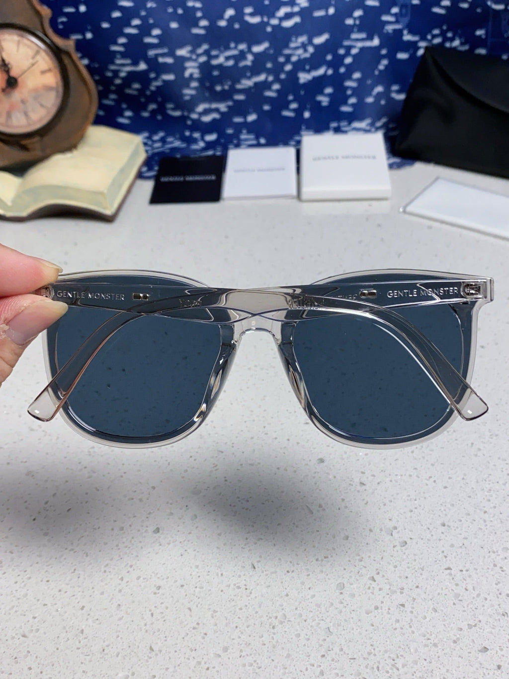 Gentle Monster ROSY Square Blue Lens Sunglasses for Men & Women - 488030 - detail image 5