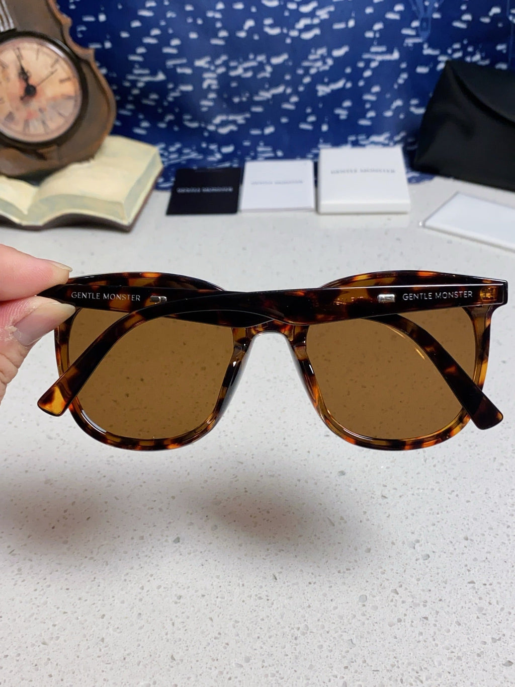 Gentle Monster ROSY Square Brown Lens Sunglasses for Men & Women - 432950 - detail image 5
