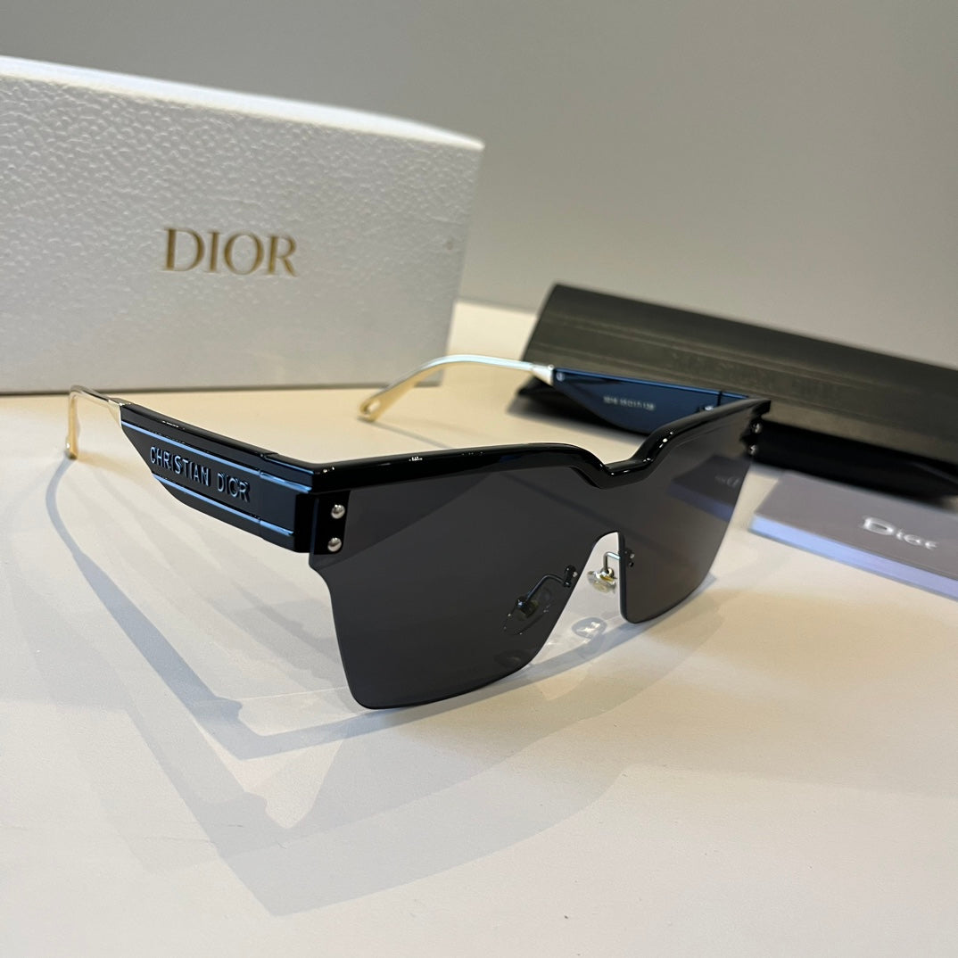 Dior Fashion Black Lens Sunglasses for Men & Women - 382408