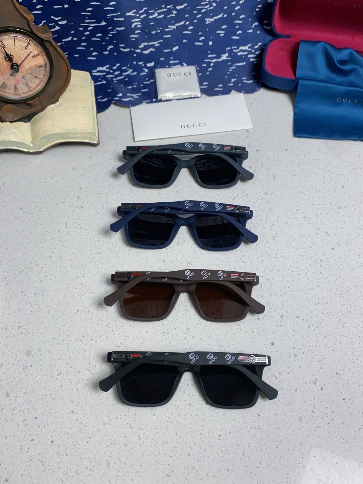 Gucci Polarized Fashion Black Lens Sunglasses for Men & Women - 132234 - detail image 11