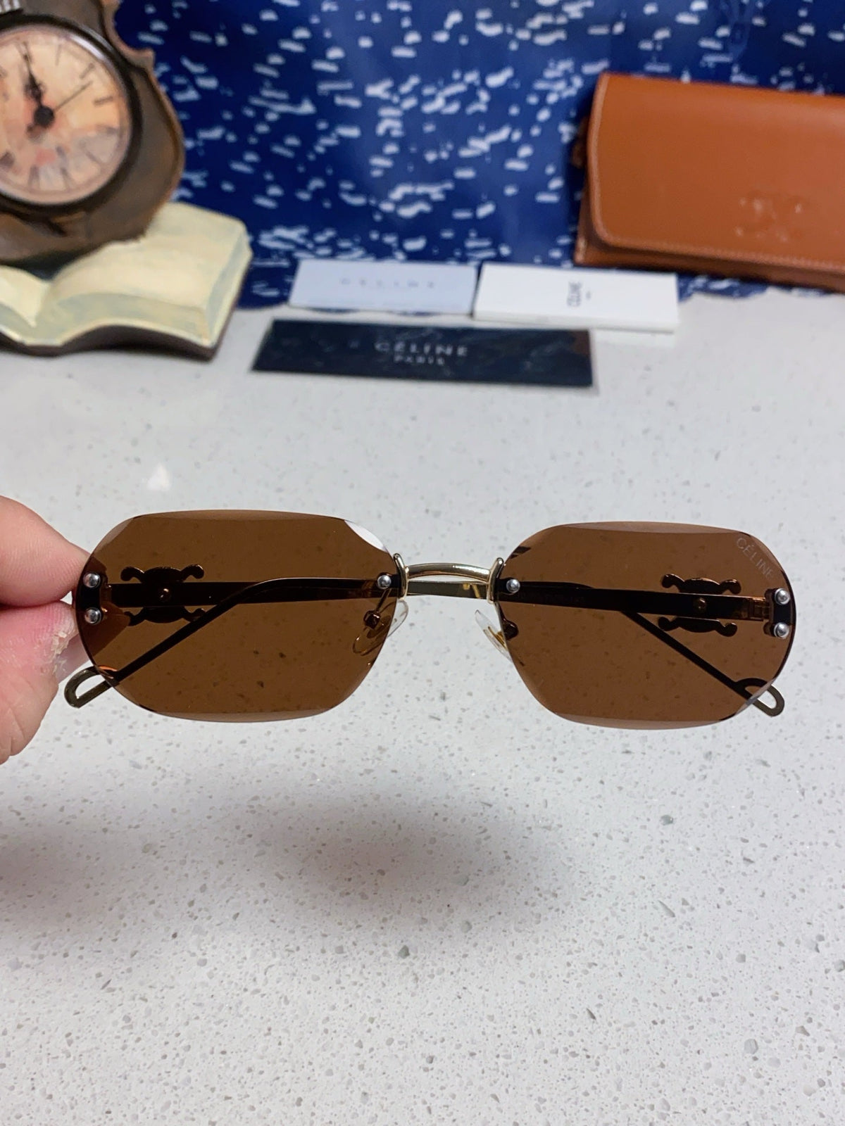 Celine Fashion Brown Lens Sunglasses for Men & Women - 398824 - detail image 4