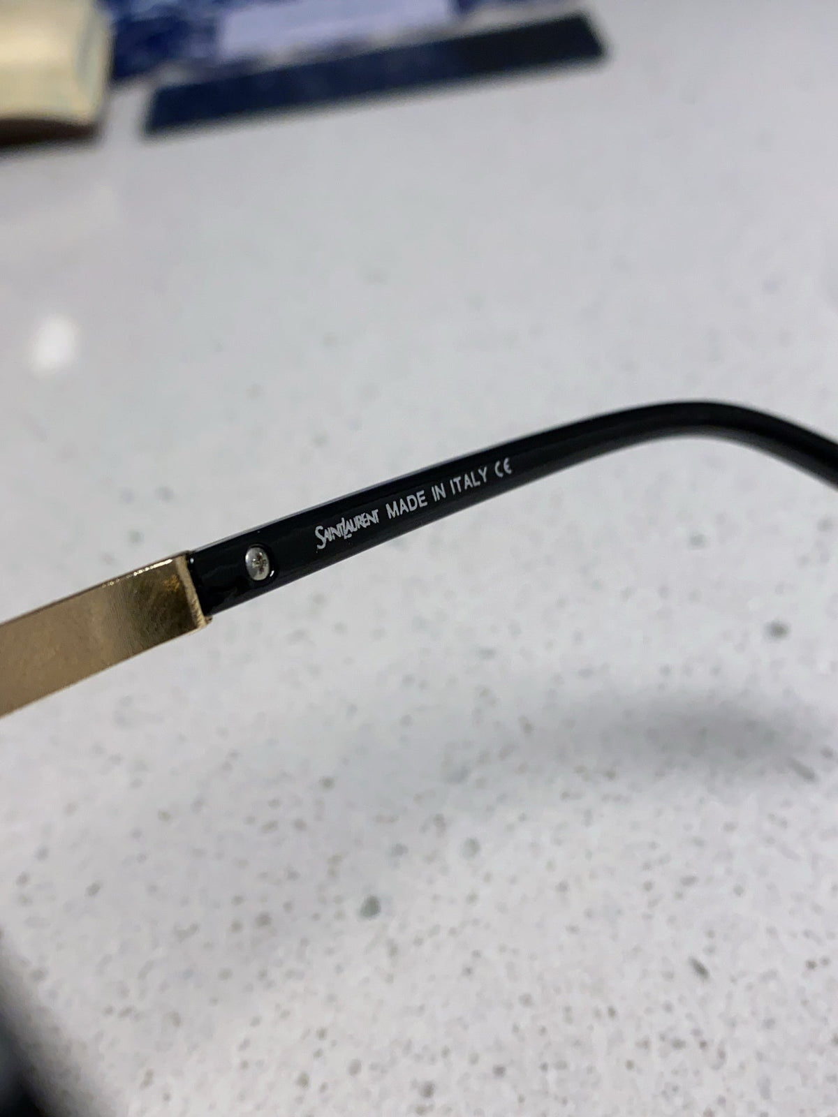 Saint Laurent Lightweight Rimless Black Lens Sunglasses for Men & Women - detail image 8