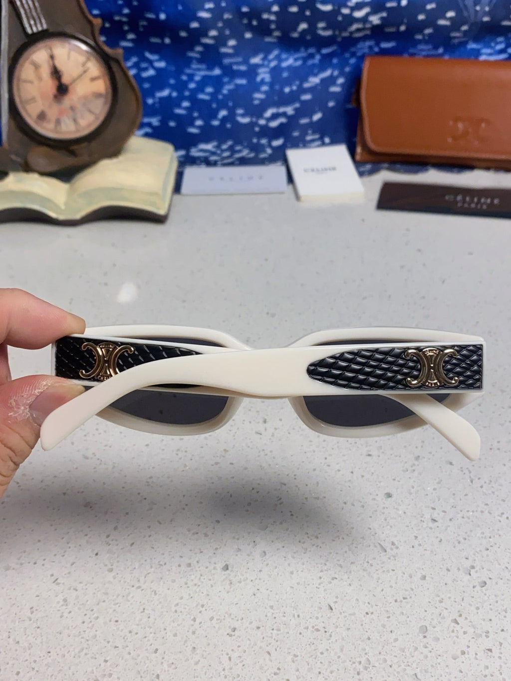 Celine Cat-Eye Gray Lens Sunglasses for Men & Women - 867147 - detail image 5