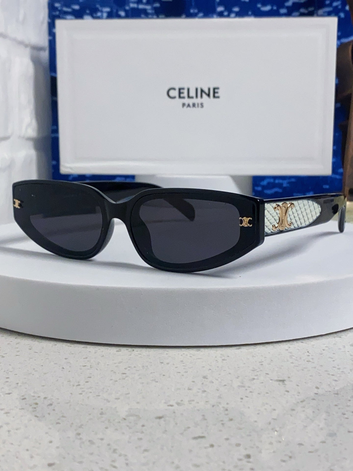 Celine Cat-Eye Silver Lens Sunglasses for Men & Women - 415618