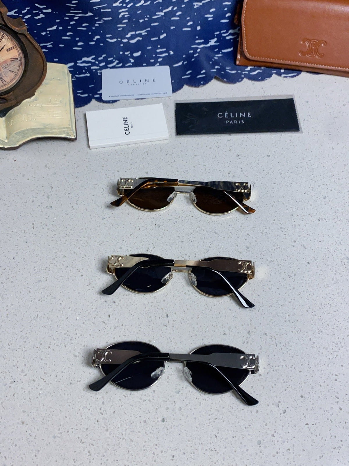 Celine Round Blue Lens Sunglasses for Men & Women - 431994 - detail image 11