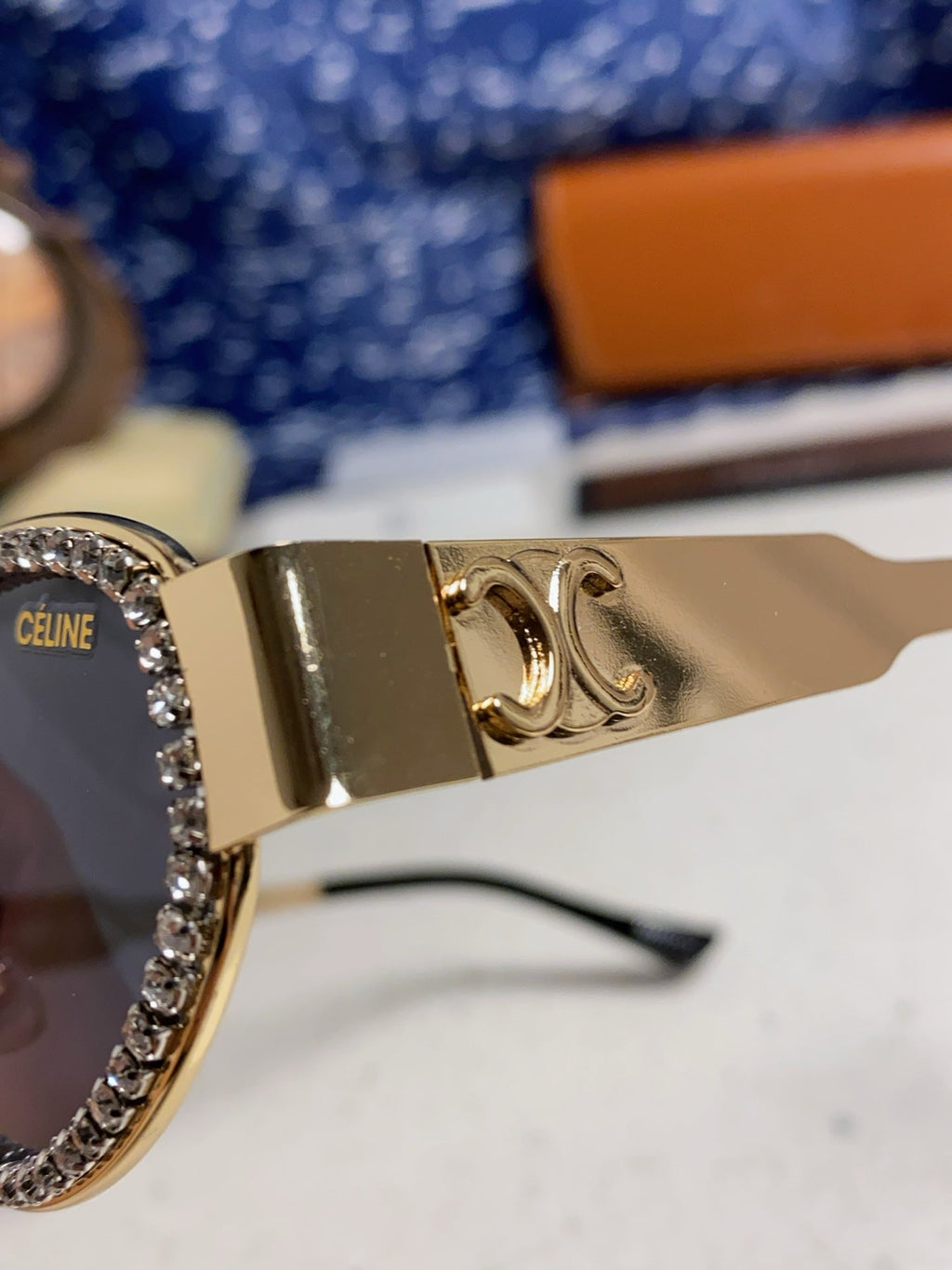 Celine Round Blue Lens Sunglasses for Men & Women - 431994 - detail image 7
