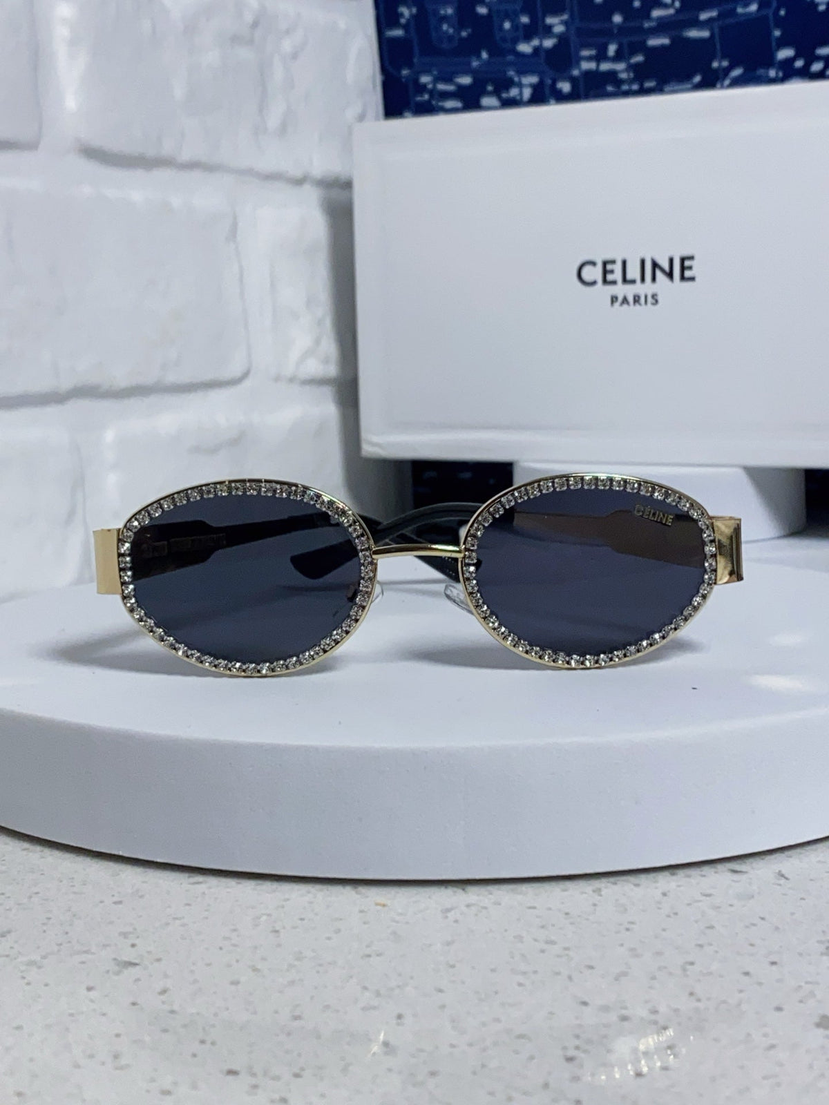 Celine Round Blue Lens Sunglasses for Men & Women - 431994 - detail image 2