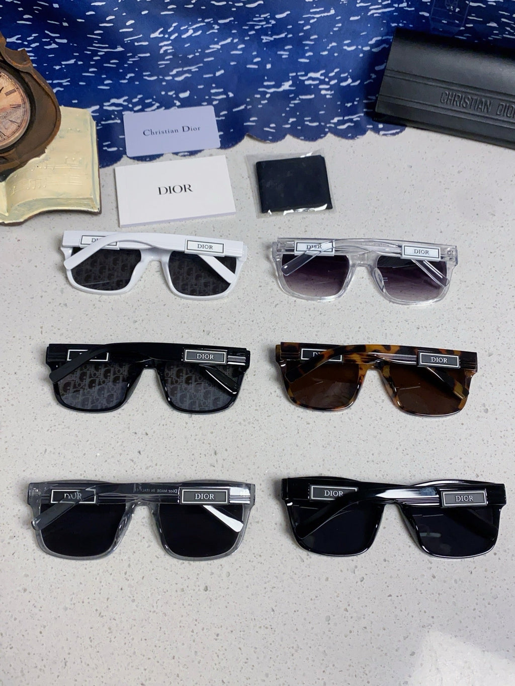 Dior Acetate Square Brown Lens Sunglasses for Men & Women - 358197 - detail image 11
