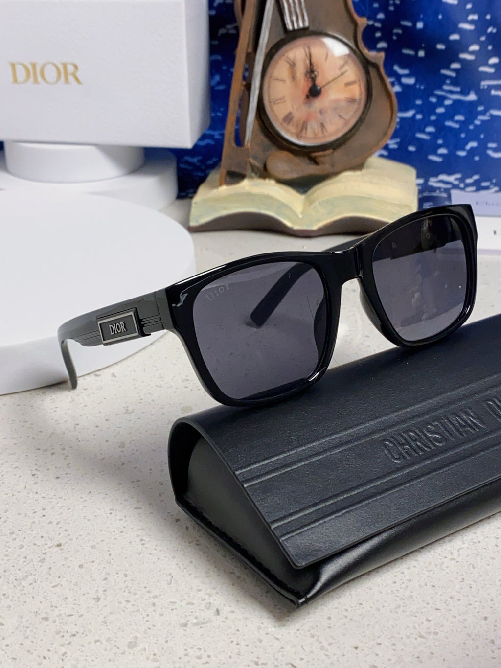 Dior Acetate Square Black Lens Sunglasses for Men & Women - 358198 - detail image 10