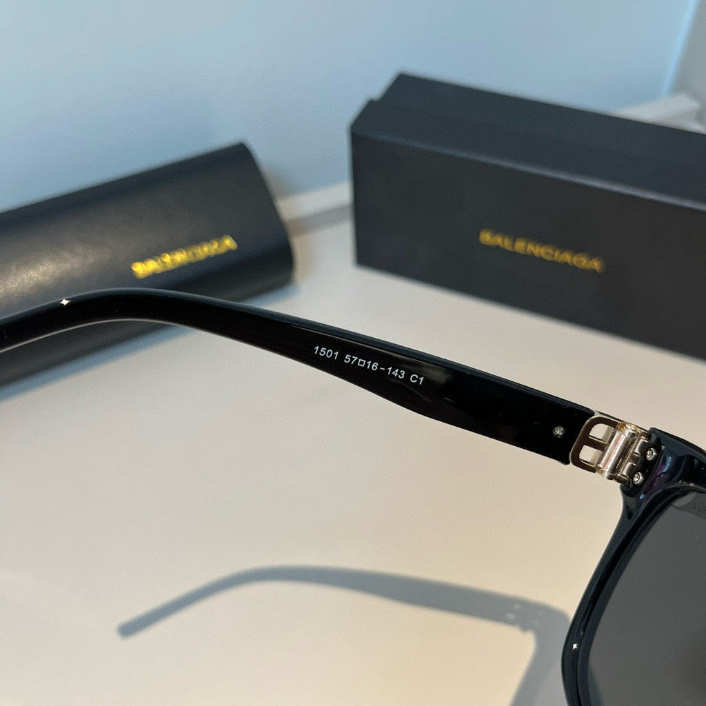 Balenciaga Folding Square Black Lens Sunglasses for Men & Women - 998340 - detail image 9