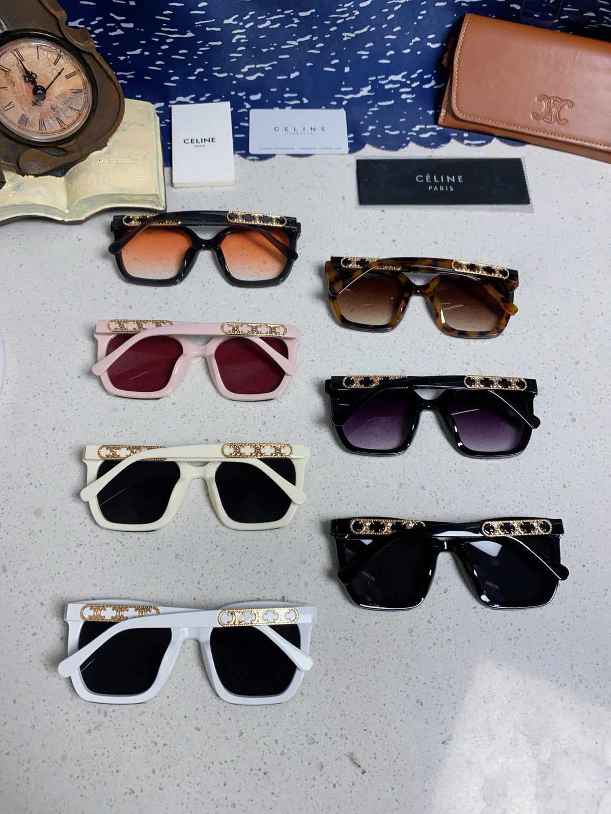Celine Square Black Lens Sunglasses for Men & Women - 934644 - detail image 11