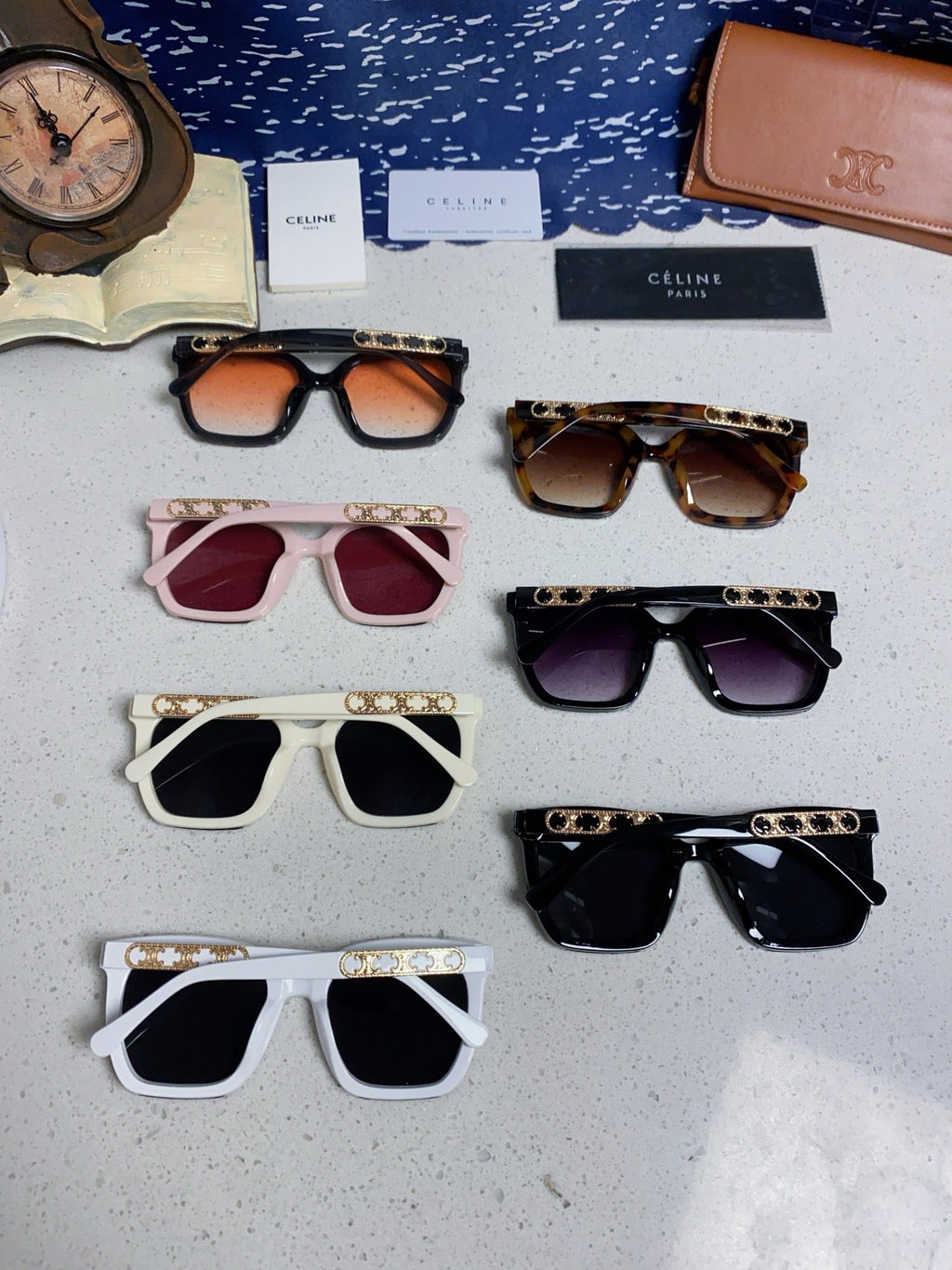 Celine Square Red Lens Sunglasses for Men & Women - 934642 - detail image 11