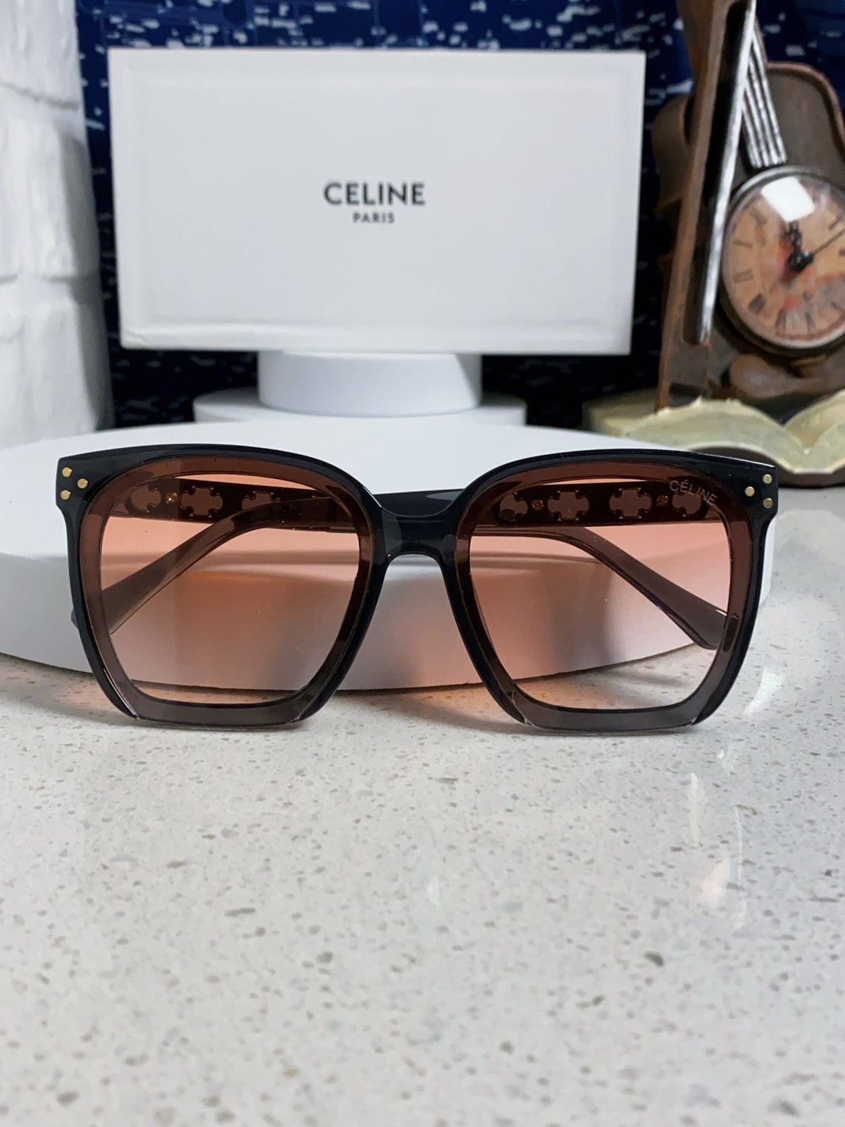 Celine Square Red Lens Sunglasses for Men & Women - 934641 - detail image 9