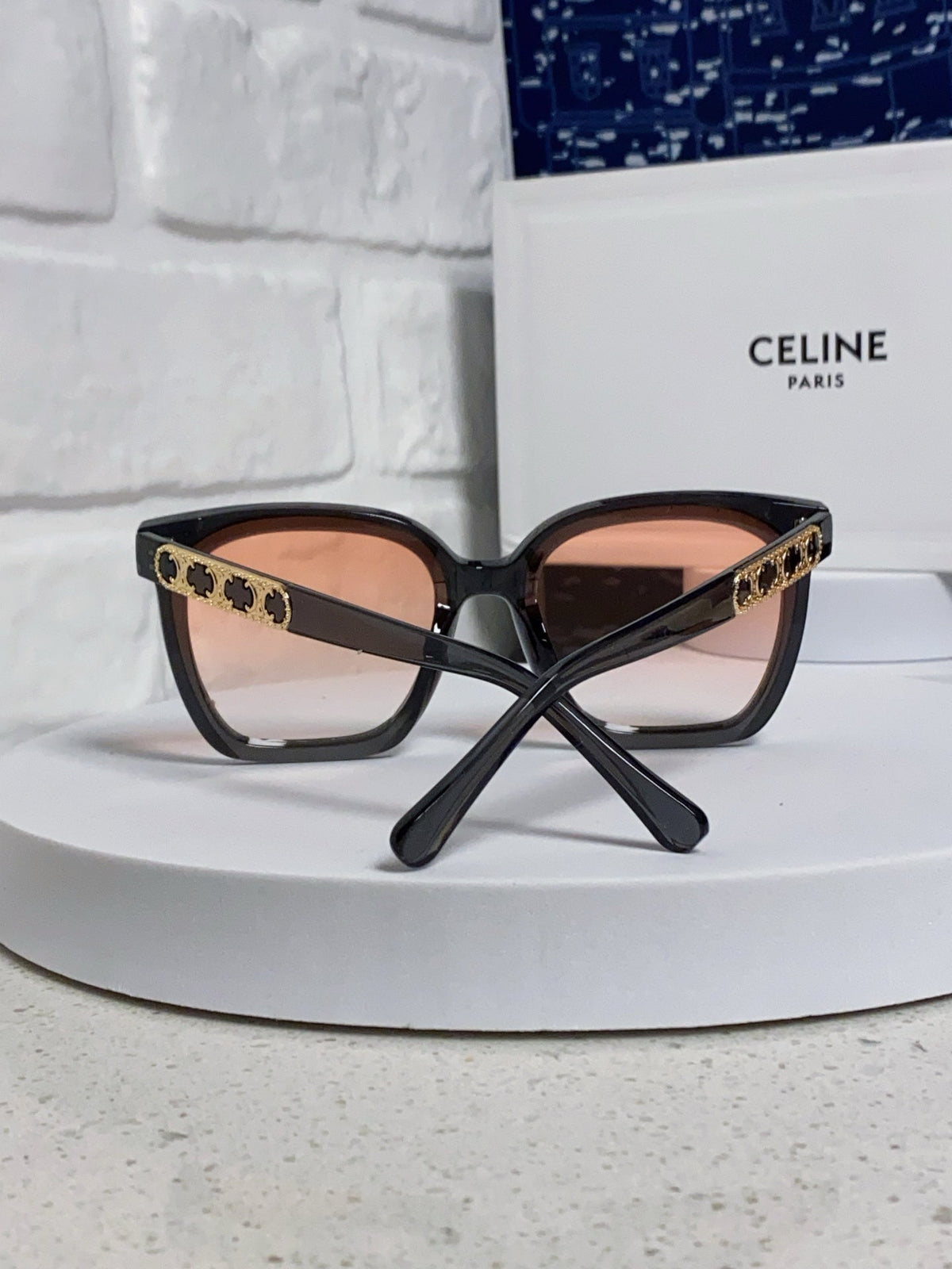 Celine Square Red Lens Sunglasses for Men & Women - 934641 - detail image 3