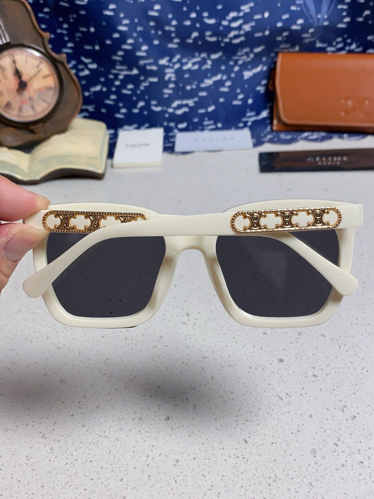Celine Square Black Lens Sunglasses for Men & Women - 934643 - detail image 5
