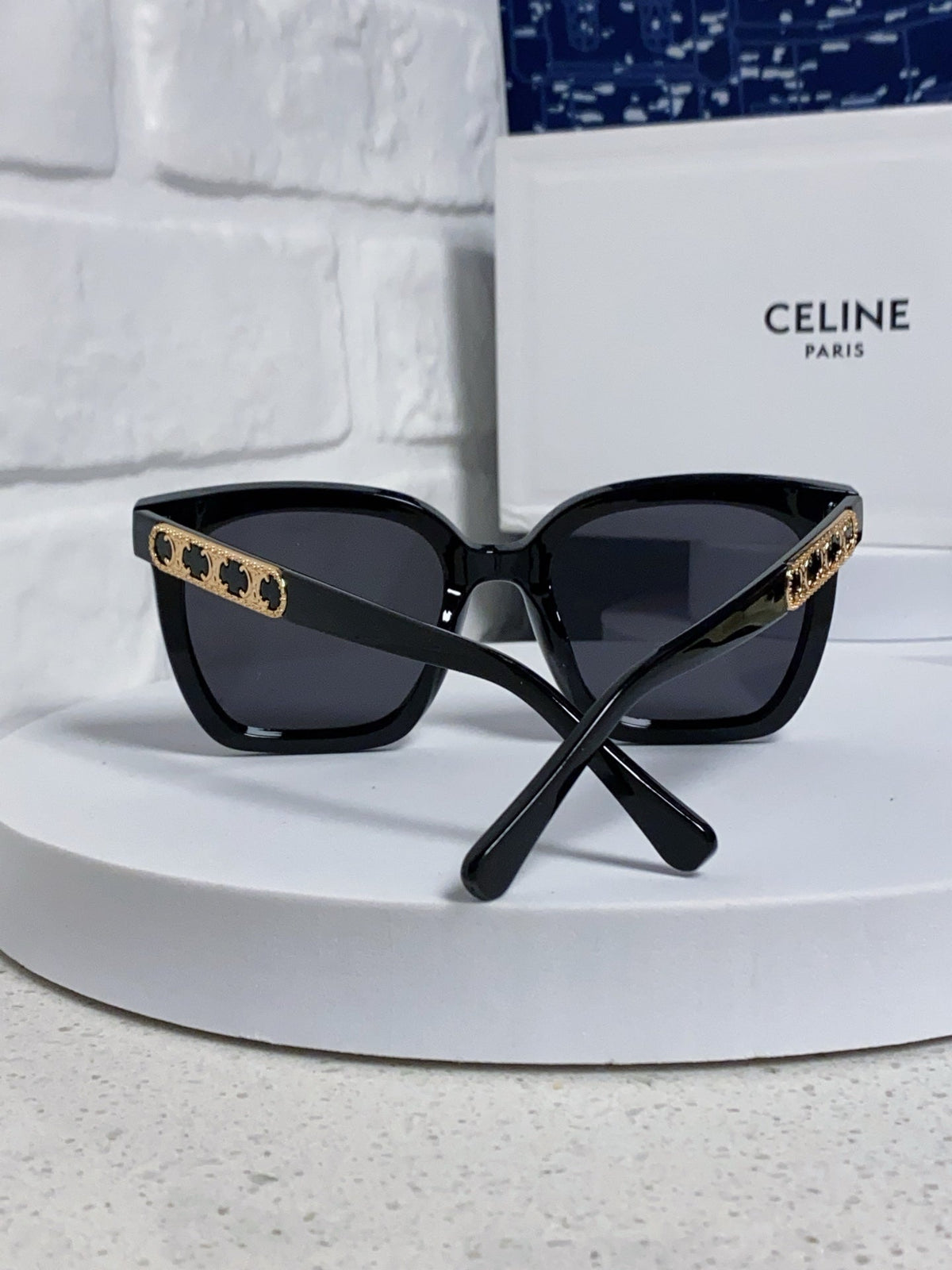 Celine Square Black Lens Sunglasses for Men & Women - 934647 - detail image 3