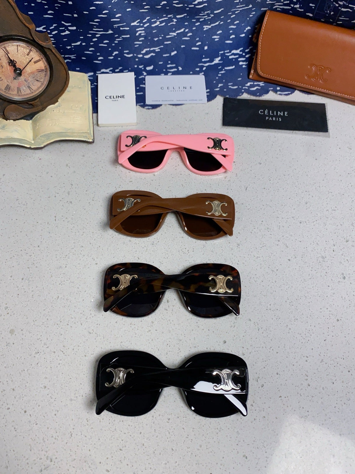 Celine Oversized Black Lens Sunglasses for Men & Women - 372016 - detail image 11