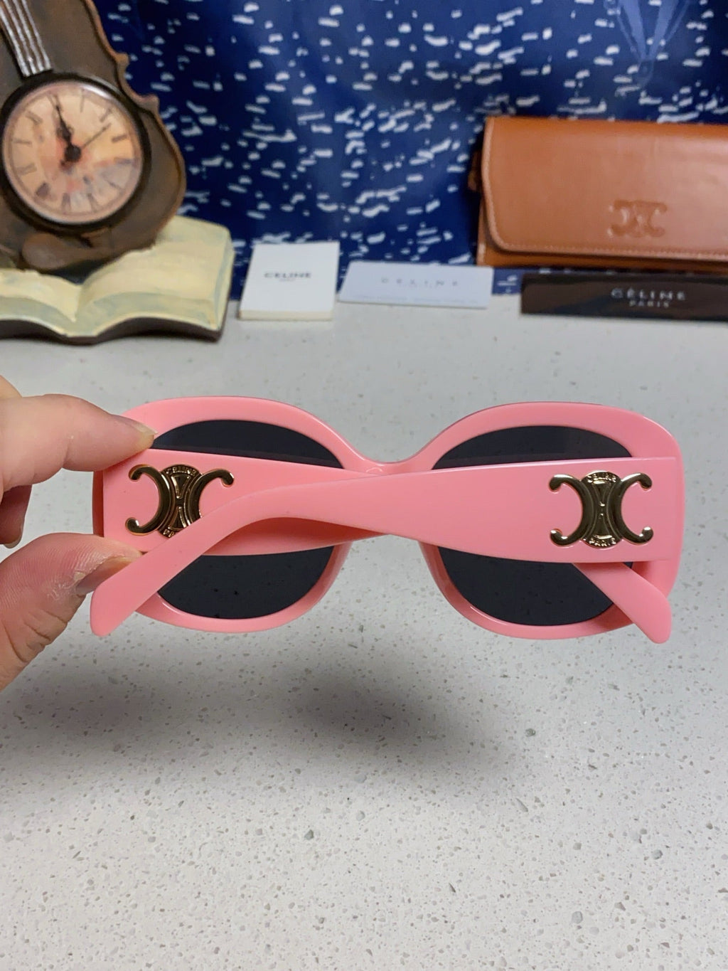 Celine Oversized Red Lens Sunglasses for Men & Women - detail image 5