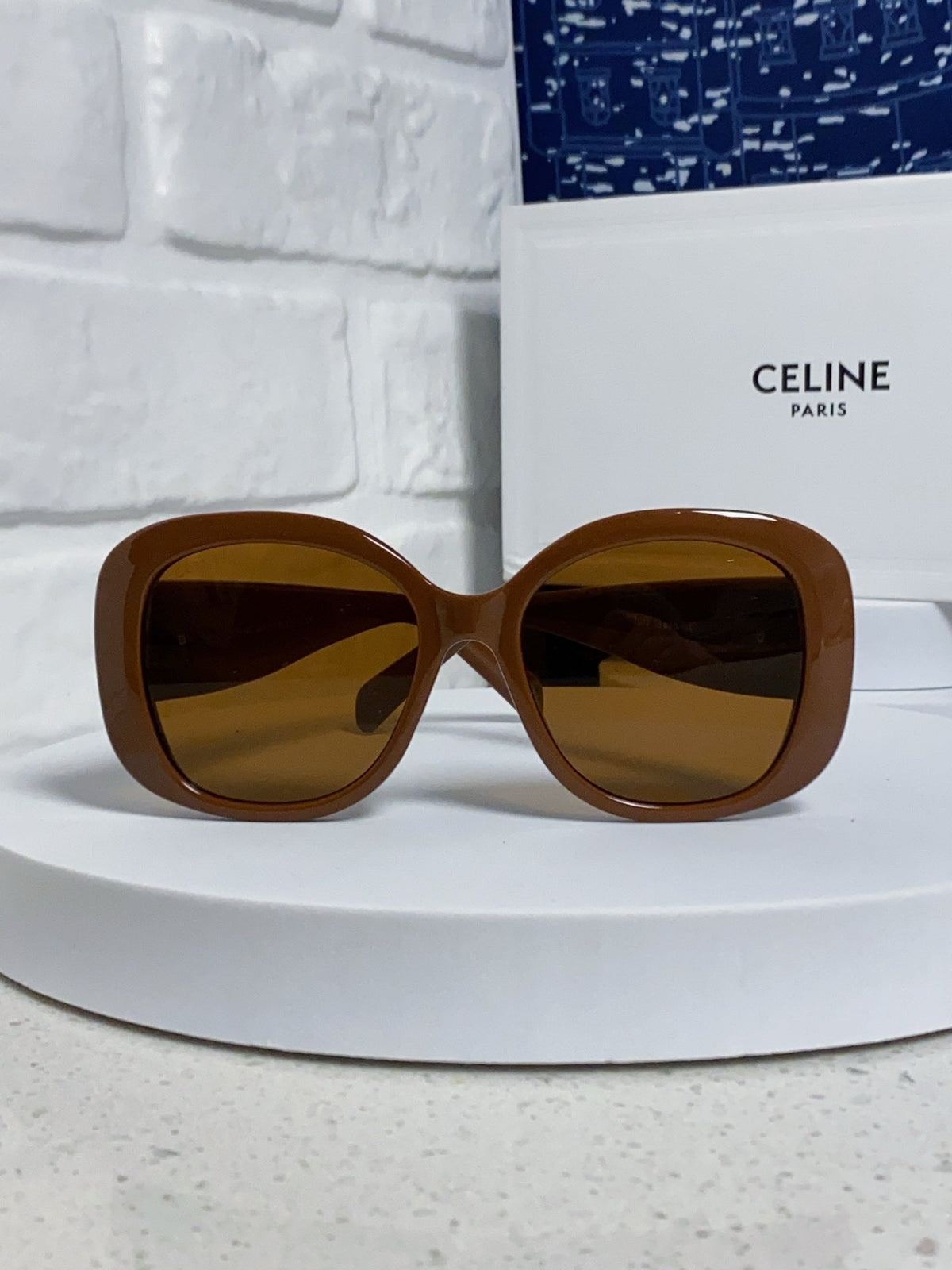 Celine Oversized Brown Lens Sunglasses for Men & Women - 934649