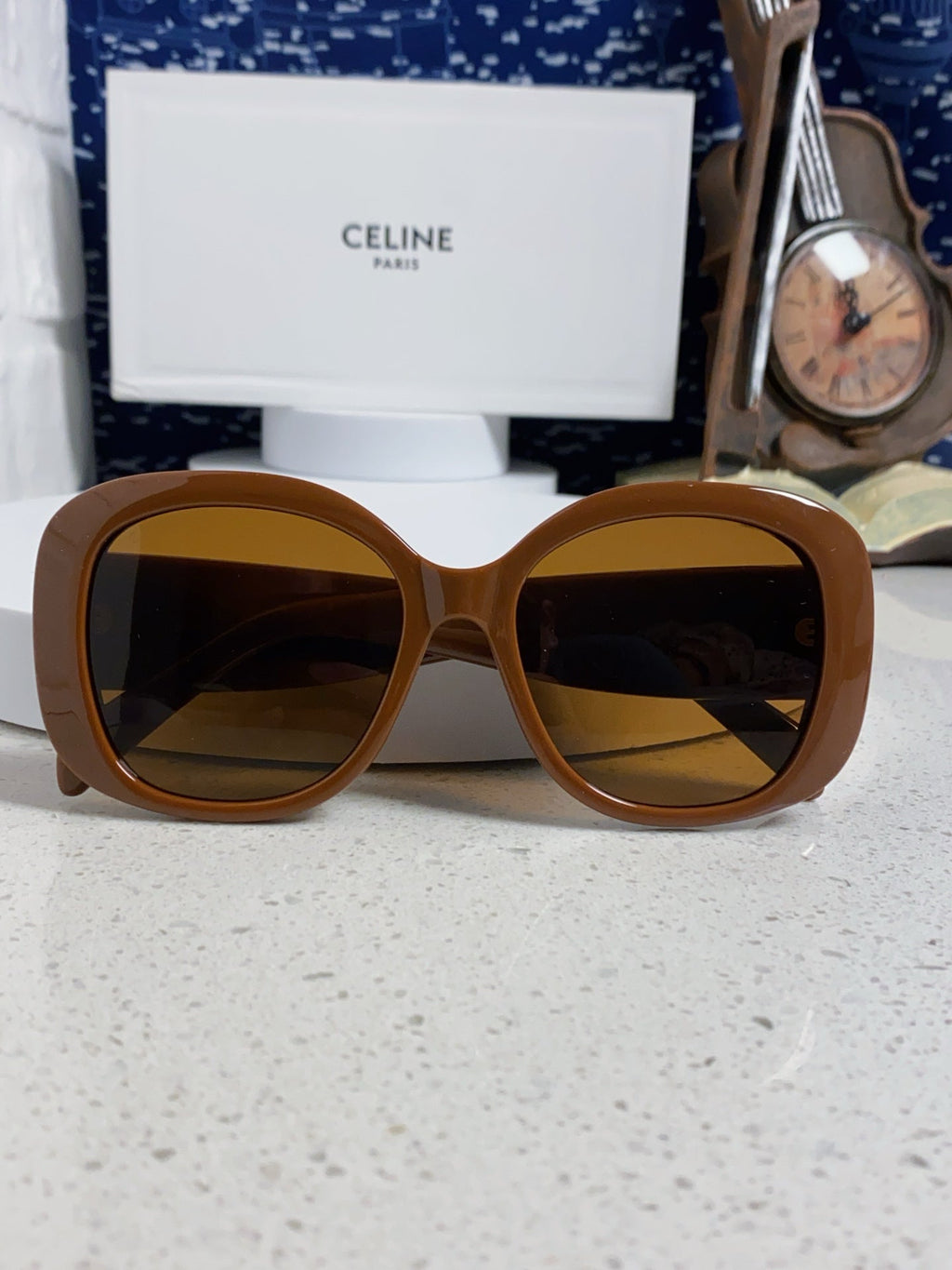 Celine Oversized Brown Lens Sunglasses for Men & Women - 934649 - detail image 8