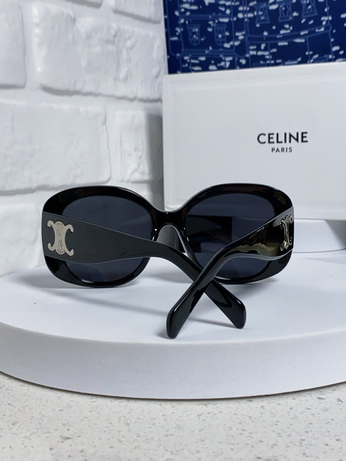 Celine Oversized Black Lens Sunglasses for Men & Women - 934651 - detail image 3