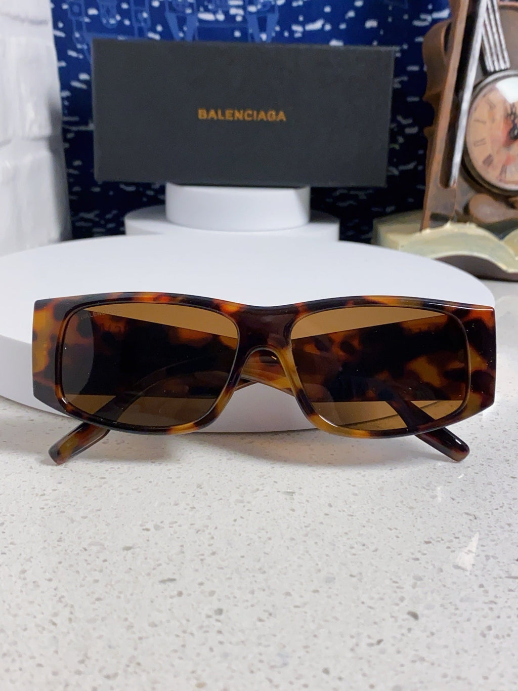 Balenciaga Square Black Lens Sunglasses for Men & Women - 372344 - detail image 8