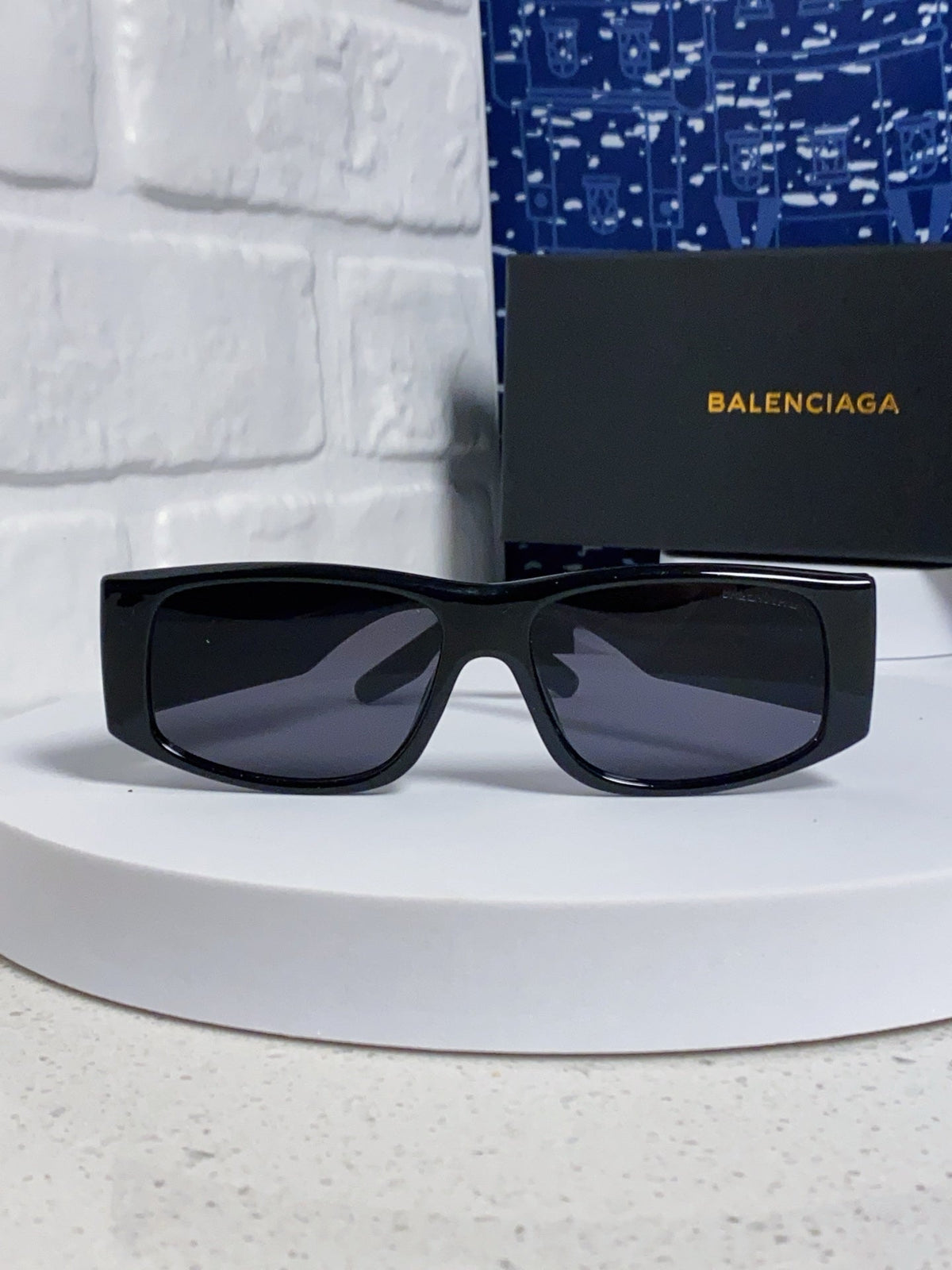 Balenciaga Square Blue Lens Sunglasses for Men & Women - 935205 - detail image 2