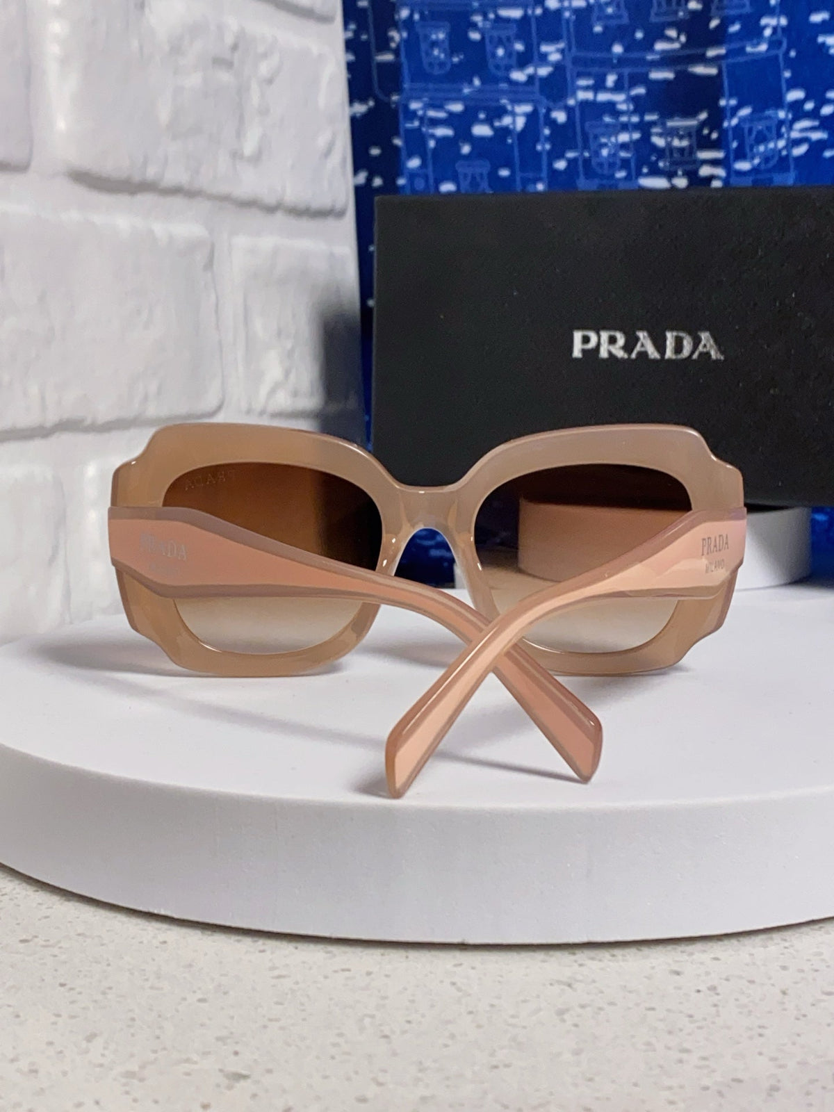 Prada 16YSF Acetate Fashion Gold Lens Sunglasses for Men & Women - 415783 - detail image 3