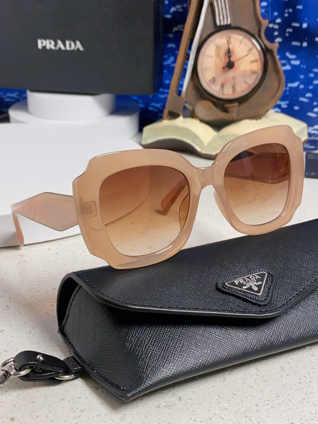 Prada 16YSF Acetate Fashion Gold Lens Sunglasses for Men & Women - 415783 - detail image 10