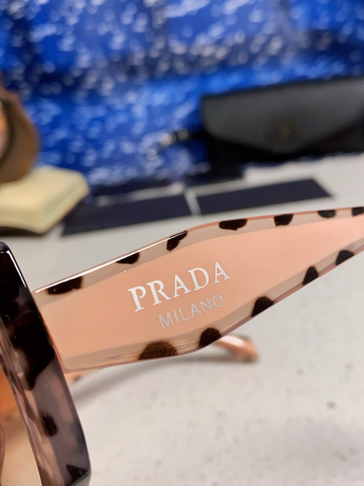 Prada 16YSF Acetate Fashion Gold Lens Sunglasses for Men & Women - 415784 - detail image 7