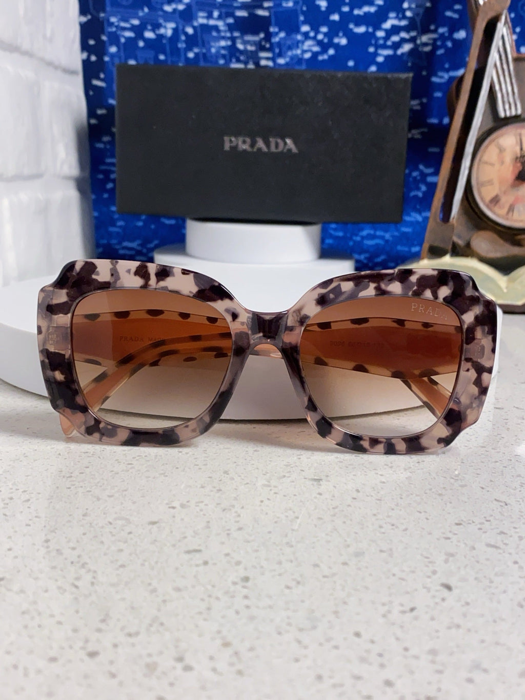 Prada 16YSF Acetate Fashion Gold Lens Sunglasses for Men & Women - 415784 - detail image 9