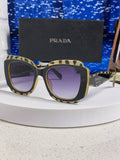 Prada 16YSF Acetate Fashion Blue Lens Sunglasses for Men & Women - 415675