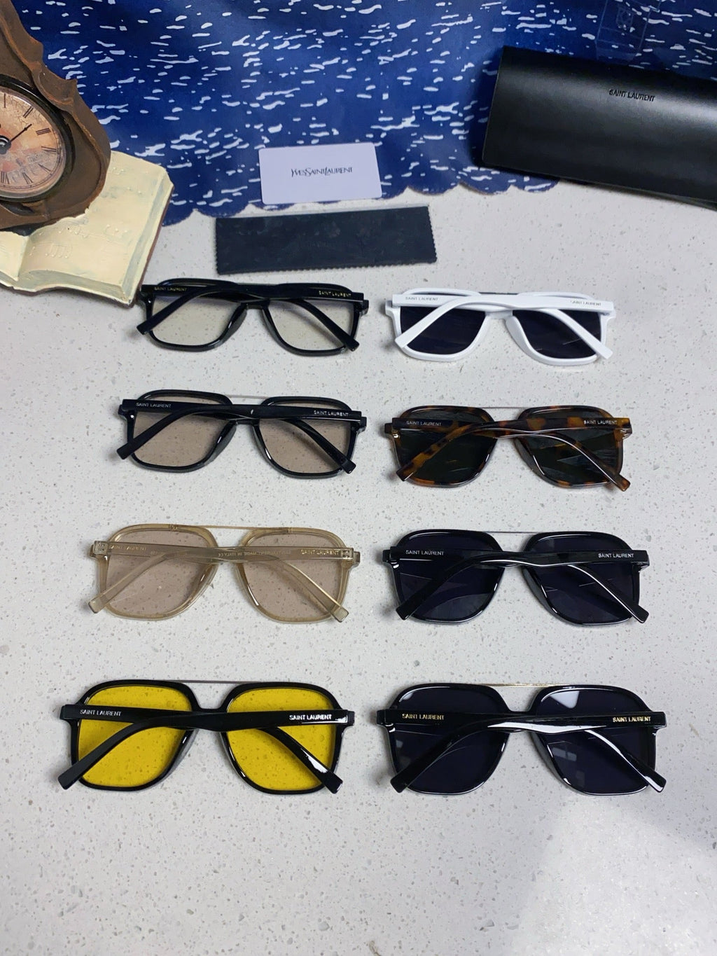 Saint Laurent SL545 Square Black Lens Sunglasses for Men & Women - 867143 - detail image 10
