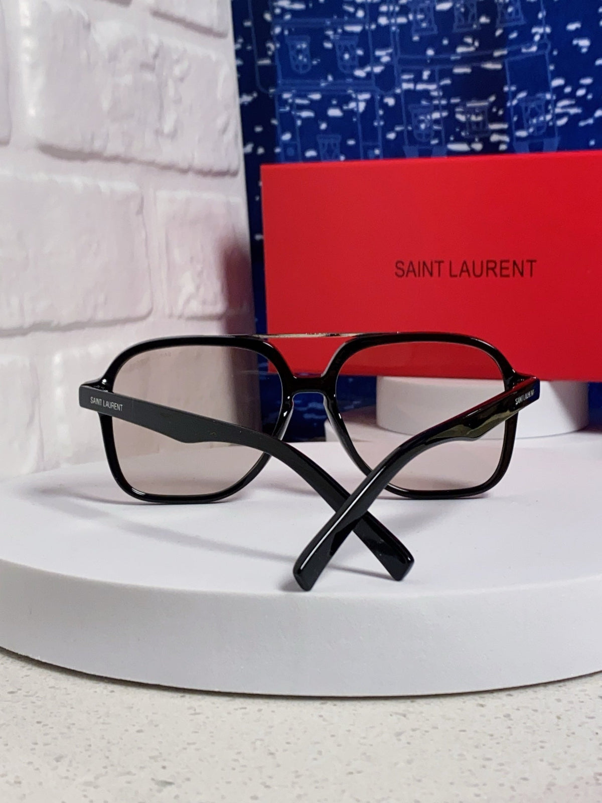 Saint Laurent SL545 Square Black Lens Sunglasses for Men & Women - 867139 - detail image 3