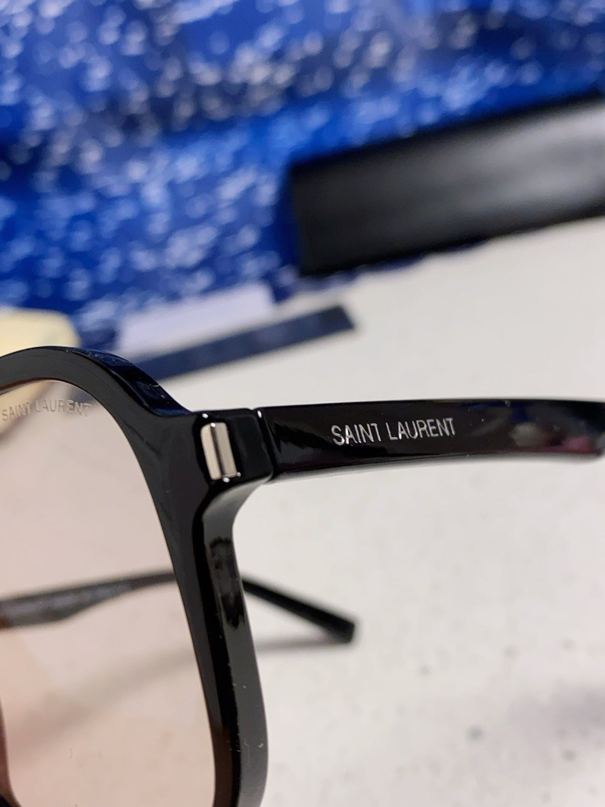 Saint Laurent SL545 Square Black Lens Sunglasses for Men & Women - 867139 - detail image 7