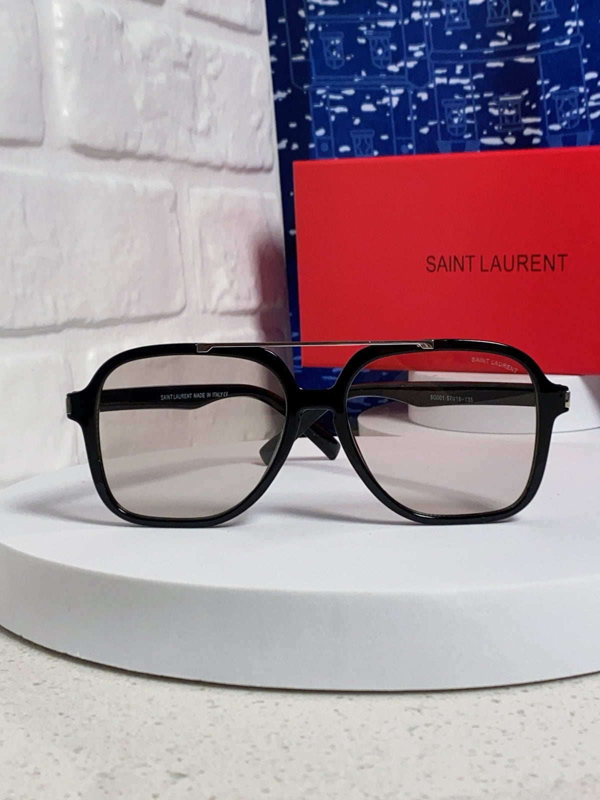 Saint Laurent SL545 Square Black Lens Sunglasses for Men & Women - 415565 - detail image 2