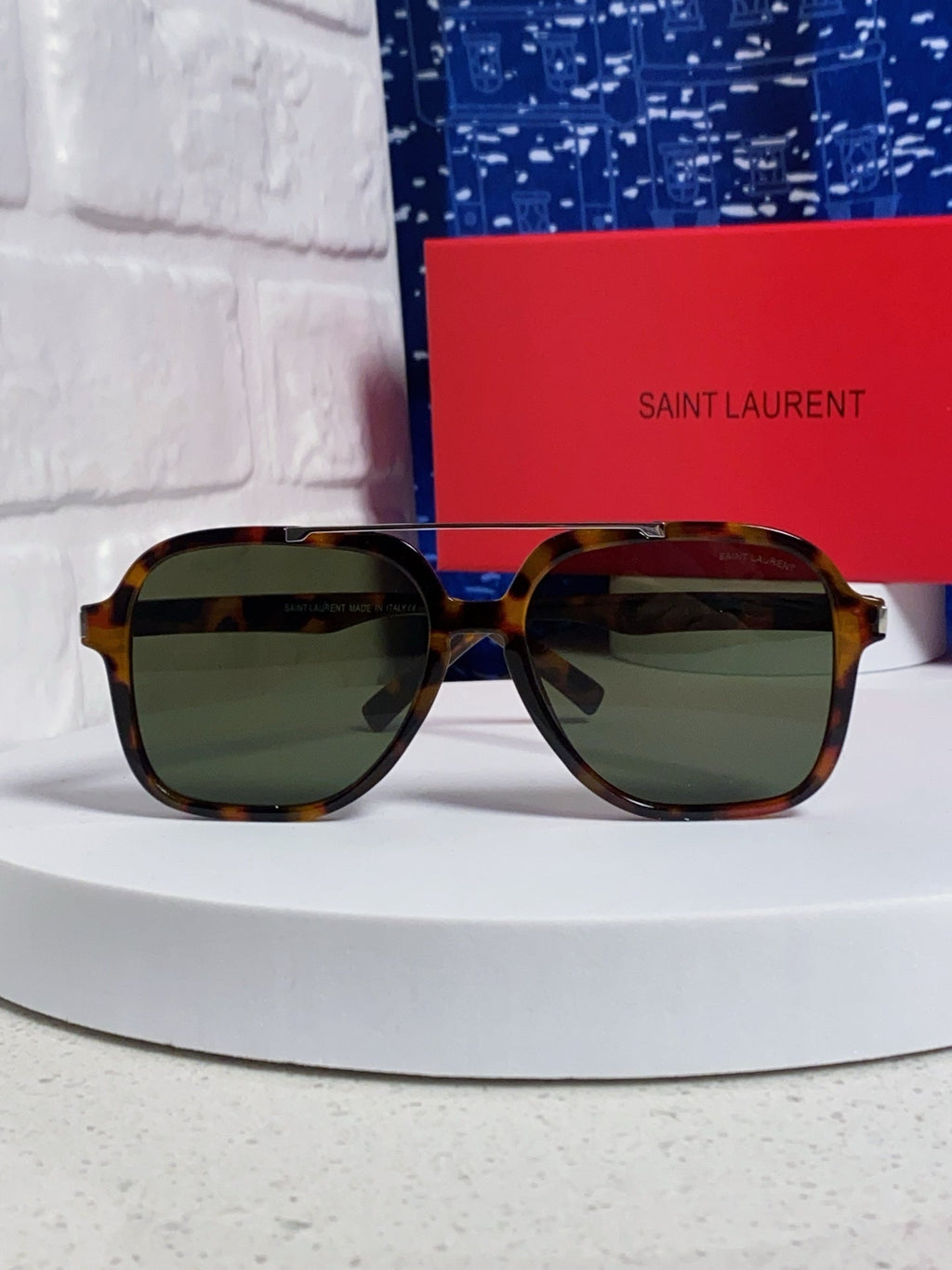 Saint Laurent SL545 Square Black Lens Sunglasses for Men & Women - 867143