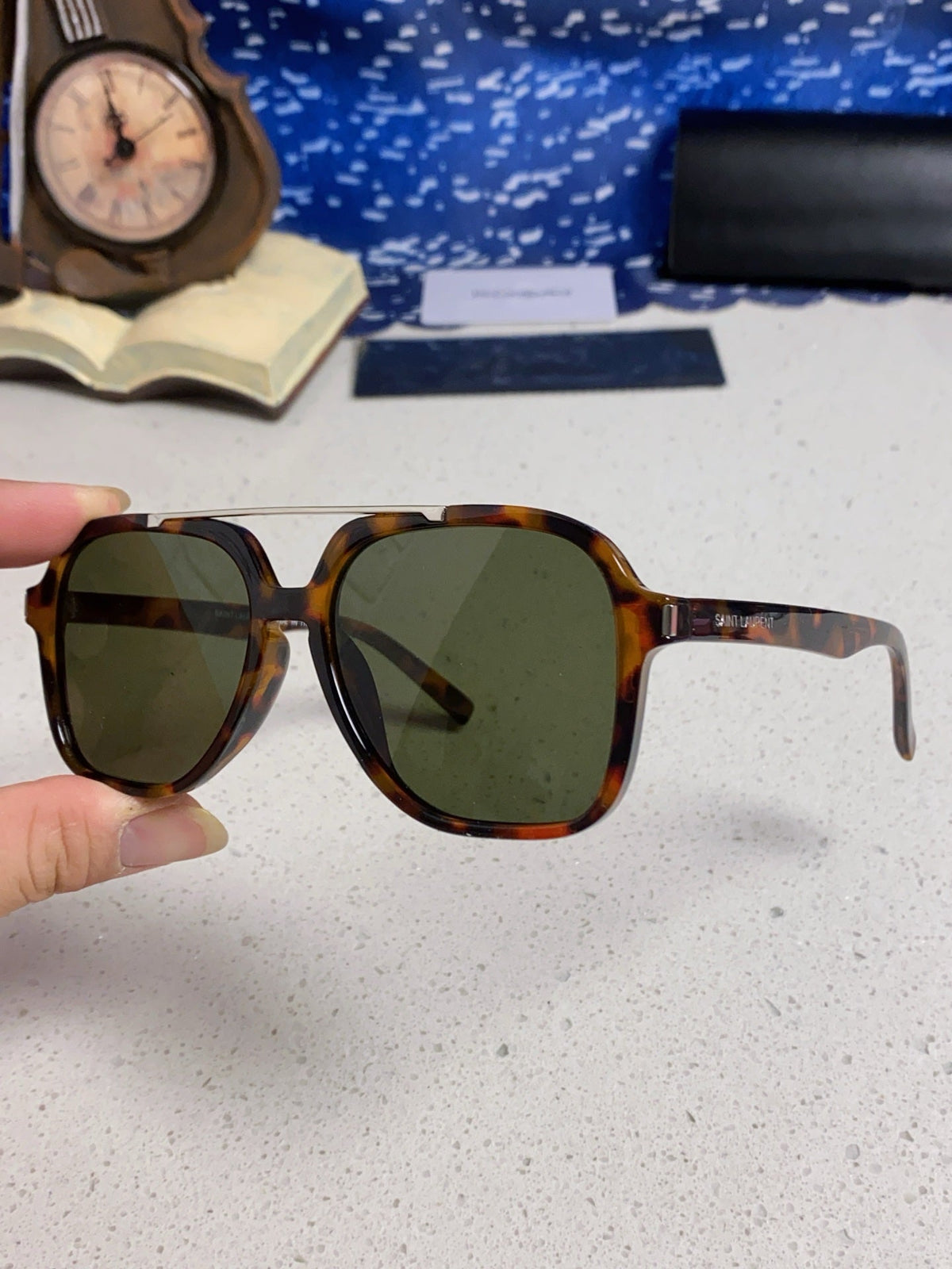 Saint Laurent SL545 Square Black Lens Sunglasses for Men & Women - 415569 - detail image 5