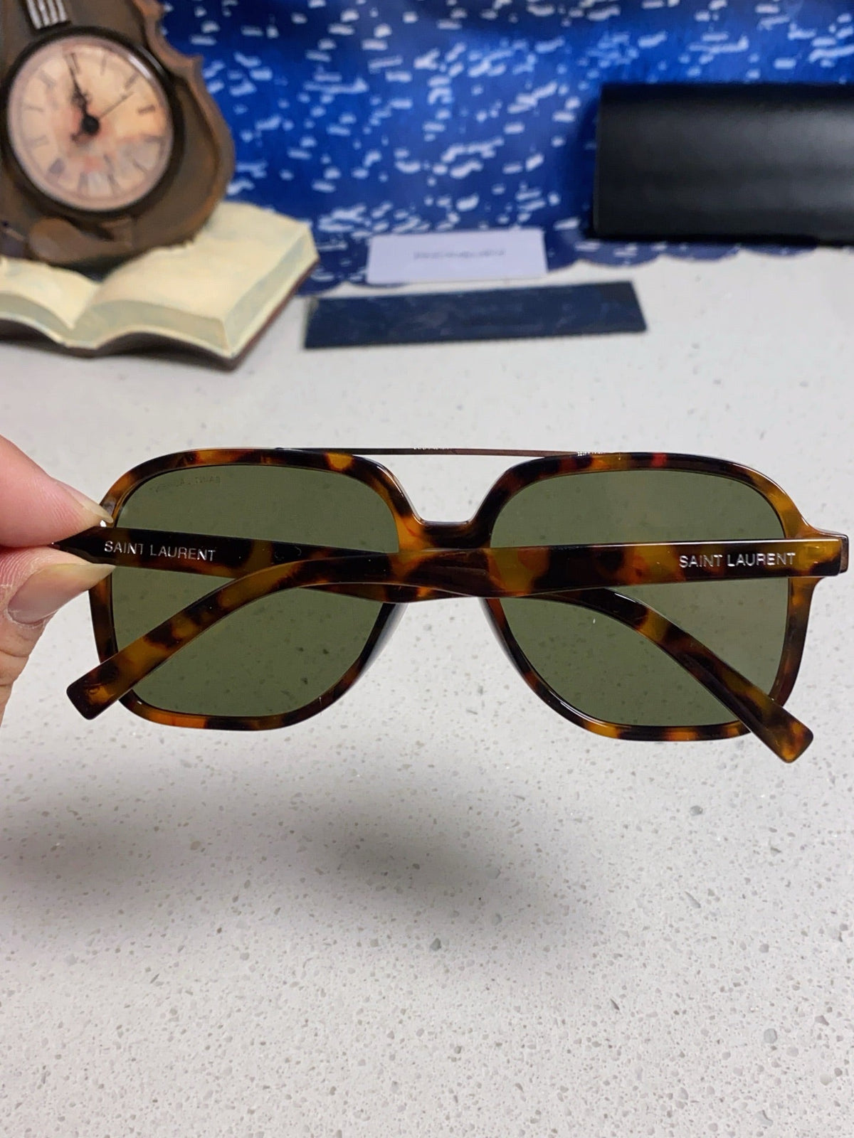 Saint Laurent SL545 Square Black Lens Sunglasses for Men & Women - 867143 - detail image 4