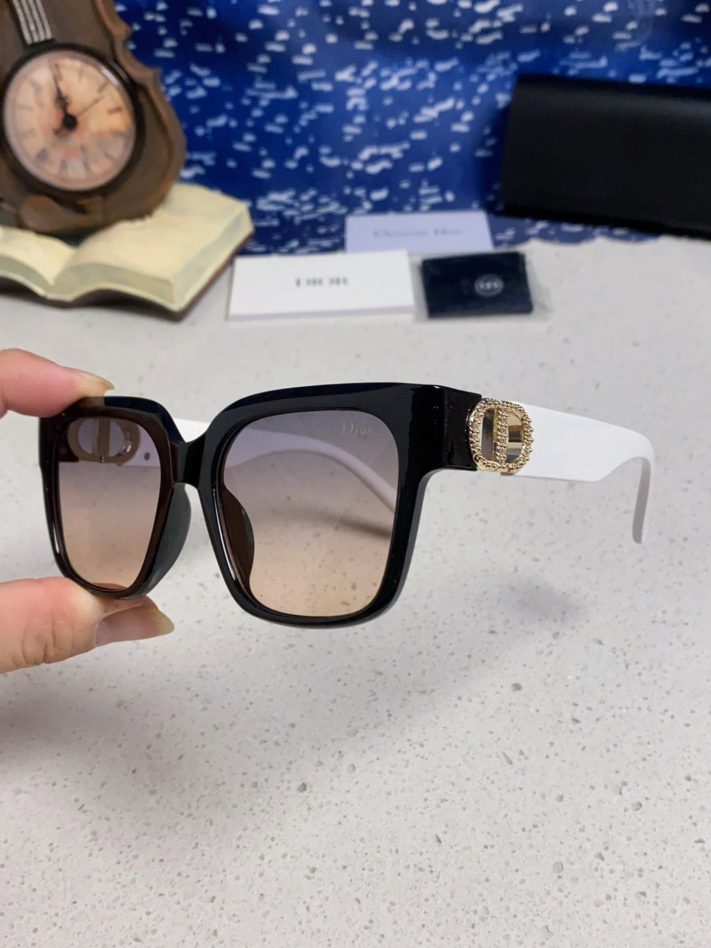 Dior Oversized Silver Lens Sunglasses for Women - 867113 - detail image 6