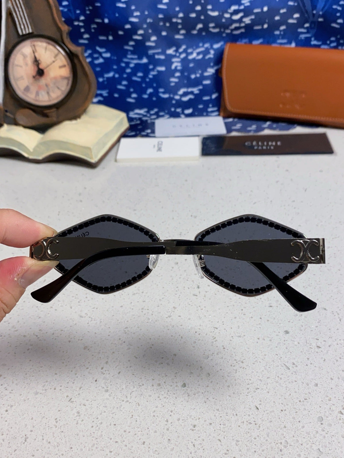 Celine Fashion Gray Lens Sunglasses for Men & Women - 415614 - detail image 5