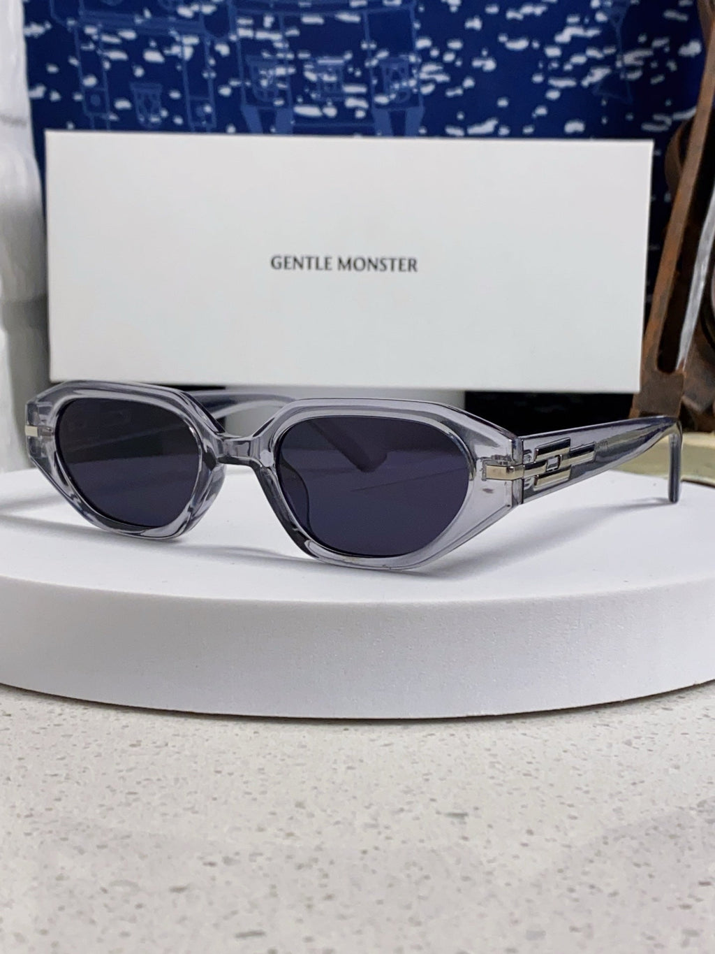 Gentle Monster CORSICA Cat-Eye Silver Lens Sunglasses for Men & Women