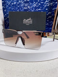 Hermès Lightweight Rimless Red Lens Sunglasses for Women