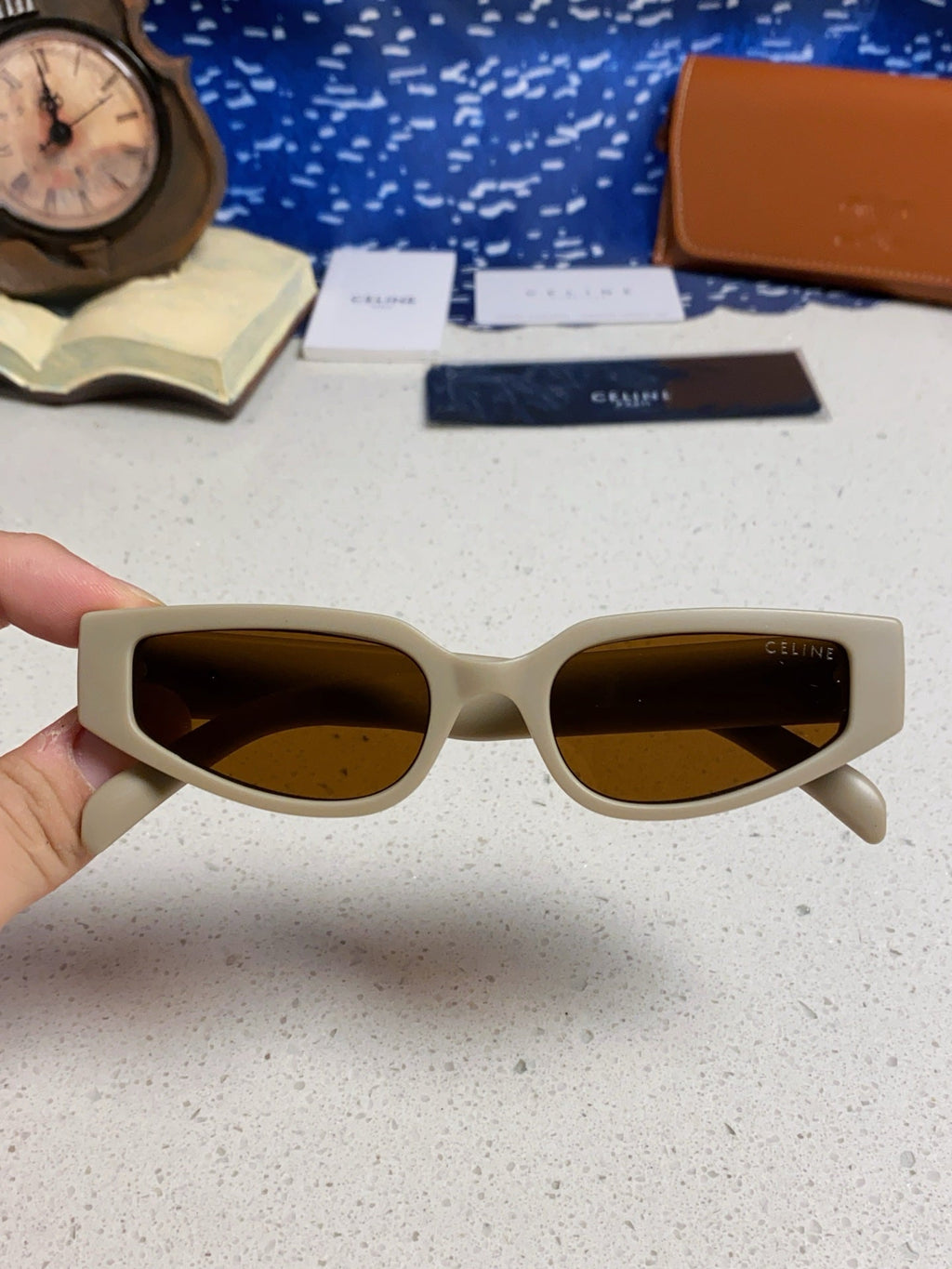 Celine Cat-Eye Brown Lens Sunglasses for Men & Women - 465470 - detail image 4